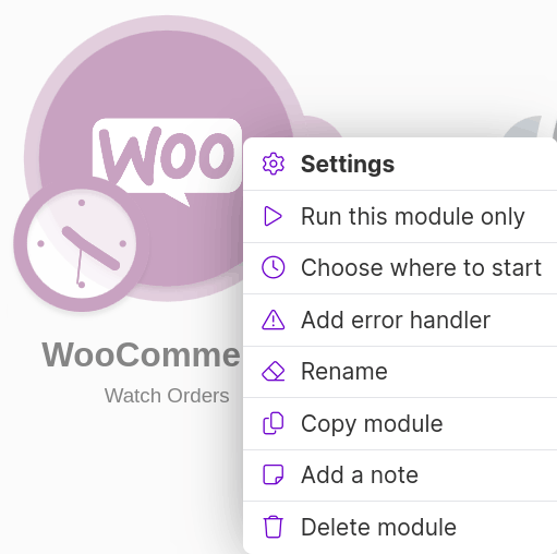 Trigger-Modul: "Choose where to start"