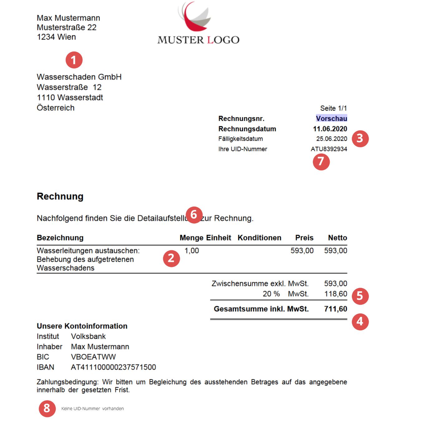 Rechnung schreiben einfach: mit Vorlage, Beispiel ...